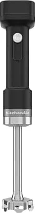 KitchenAid Kabelloser Stabmixer - Go Cordless - 1L BPA-freier Becher - Schneebesen und Zerkleinerer - Kratzschutz - Edelstahlklingen - Mit Akku - Schwarz