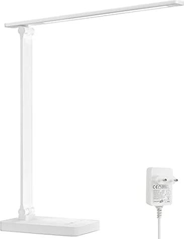 Lepro Schreibtischlampe LED, Dimmbar, 800LM 3 Farben & 5 Helligkeitsstufen