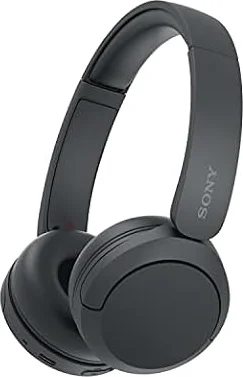 Sony WH-CH520 Kabellose Bluetooth-Kopfhörer - bis zu 50 Stunden Akkulaufzeit mit Schnellladefunktion, On-Ear-Modell - Schwarz