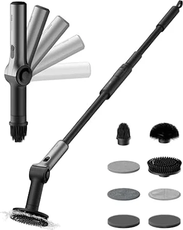 HOTO Flexi™ Elektrische Reinigungsbürste, LED-Anzeige, Bad Putzbürste, IPX7