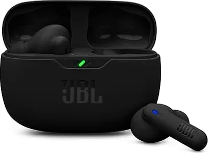 JBL Wave Beam 2, Kabellose Bluetooth-In-Ear-Kopfhörer mit Noise-Cancelling, 40 h Wiedergabezeit, JBL Pure Bass Sound, Smart-Ambient-Technologie und Multipoint-Verbindung, Schwarz