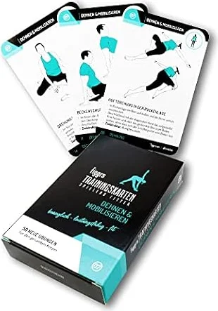 figgrs® Dehnen & Mobilisieren - 57 Trainingskarten mit 50 Fitnessübungen I mehr Beweglichkeit, Stretching ohne Gerät I Dehnübungen zuhause & überall I Von Anfänger bis Profi