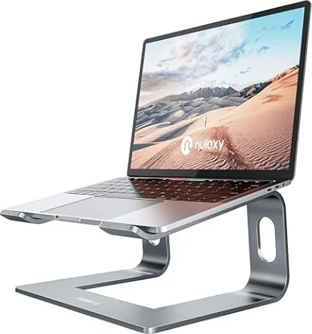 Nulaxy Laptop-Ständer für den Schreibtisch, abnehmbare Aluminium-Erhöhung