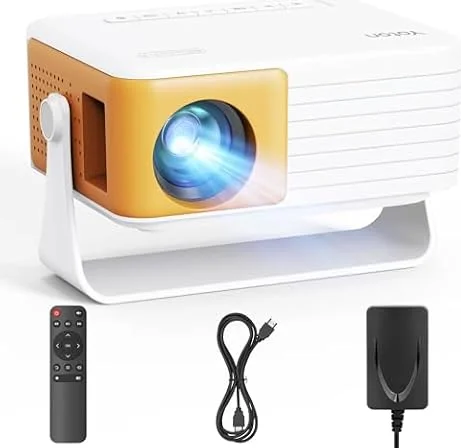 YOTON Mini Beamer [180°Drehung & Auto Keystone] 1080P Unterstützt 15000L