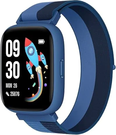 BIGGERFIVE Smartwatch Kinder, 1,8" Fitness Uhr Schrittzähler, 24/7 Puls