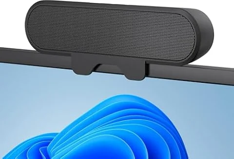 Inwa 10W PC Lautsprecher, USB A/C Monitor Speaker mit Klemme, Plug-and-Play