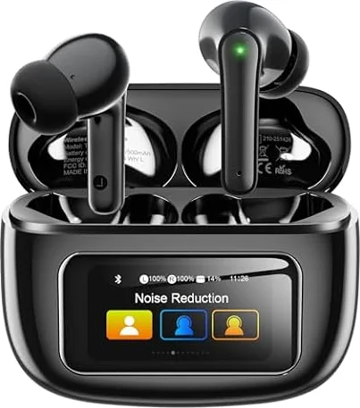 Bluetooth Kopfhörer, In Ear Kopfhörer Bluetooth 5.4 mit Touchscreen Display