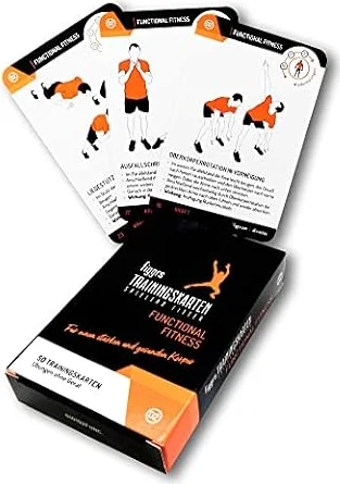 figgrs® Functional Fitness - 57 Trainingskarten mit 50 Fitnessübungen für eine leistungsfähige & dynamische Muskulatur I Bodyweight Übungen ohne Gerät I Für Männer und Frauen