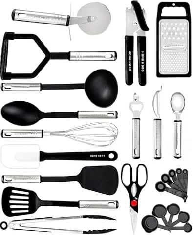 Home Hero 25-Tlg Küchenutensilien-Set aus Nylon Hitzebeständig