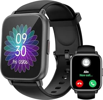Smartwatch mit Telefonfunktion,Smartwatch für Damen Herren 1.85'' HD Screen