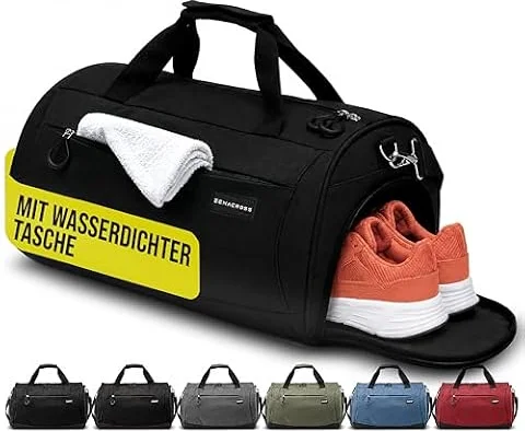 Zenacross - Sporttasche für Damen und Herren mit Nassfach Schuhfach