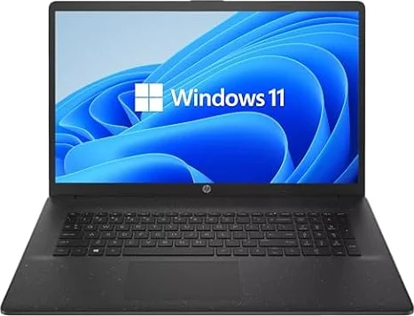 HP Laptop, 17,3 Zoll IPS Full-HD Display, Intel N200 4 x 3.70 GHz, 16 GB DDR4 RAM, 512 GB SSD, Intel UHD Graphics, Schwarz, Norton 360, Windows 11
