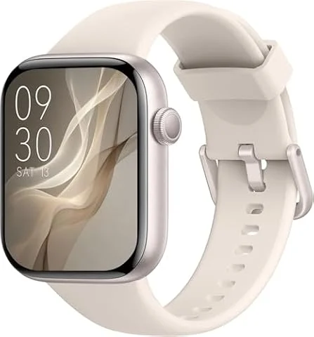 Smartwatch Damen Herren, 1,85" HD Touch Fitnessuhr mit Telefonfunktion, 140+Sportmodi Smart Watch Fitness Tracker mit Pulsmesser Schlafmonitor Schrittzähler, IP68 Wasserdicht Sportuhr iOS Polarstern