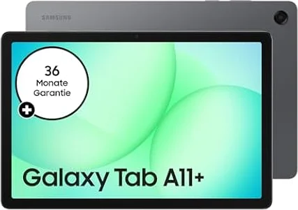 Samsung Galaxy Tab A11+, AI Tablet, 11 Zoll Display, 90 Hz Bildwiederholrate, 128 GB Speicher, 6 GB RAM, Android, Dolby Atmos Quad-Lautsprecher, Gray, 3 Jahre Herstellergarantie
