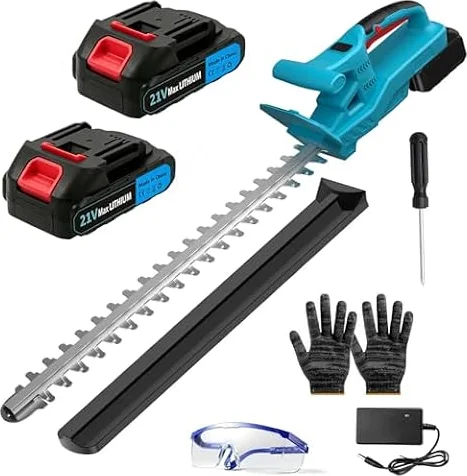 Akku‑Heckenschere für Makita‑Akkus,mit 2 x 2000mAh Akkus und Ladegerät