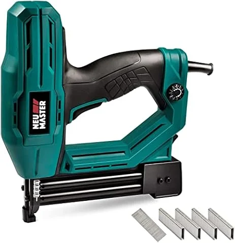 Elektrotacker Nagelpistole - NEU MASTER NTC0040 Elektro Tacker für Holz und Holzbearbeitung Projekte, mit 200pcs19mm Klammern und 800pcs 15/20mm Nägel
