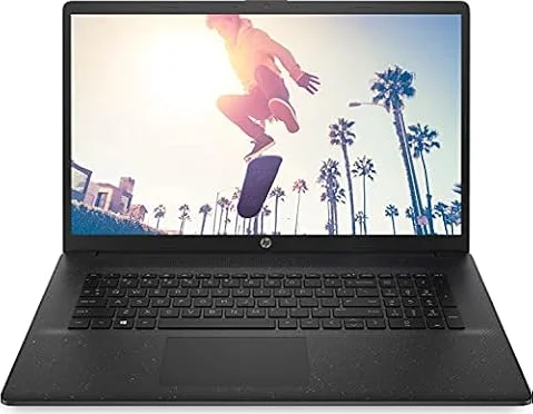 HP Laptop 17.3 Zoll HD+ | Intel N4500 2.80 GHz | 16 GB RAM | 512 GB SSD | Intel UHD Graphics | Jet Black | Windows 11 | Office 2024 inkl. Maus & NBP Tasche