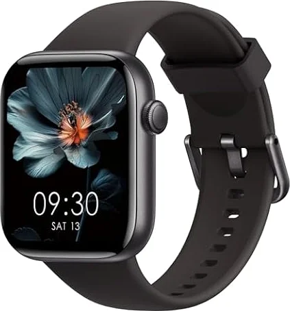 AcclaFit Smartwatch Damen Herren, 1,85" HD Touch Fitnessuhr mit Telefonfunktion, 140+Sportmodi Smart Watch Fitness Tracker mit Pulsmesser Schlafmonitor Schrittzähler,IP68 Fitnessuhr für iOS Schwarz