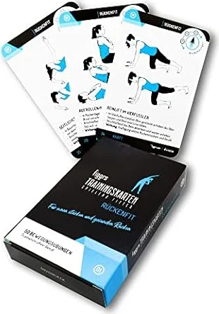 figgrs® Rückenfit - 57 Trainingskarten mit 50 Fitnessübungen für einen starken & gesunden Rücken I Rückentraining ohne Gerät I Rückenschule zuhause I Von Anfänger bis Profi