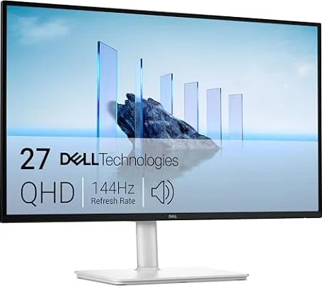 Dell 27 Plus Monitor - S2725DSM, QHD (2560x1440), 144Hz, IPS, 1ms MPRT, AMD FreeSync, 99% sRGB, Höhenverstellbar, Eingebaute Lautsprecher, DisplayPort, HDMI, 3 Jahre Garantie, Weiß