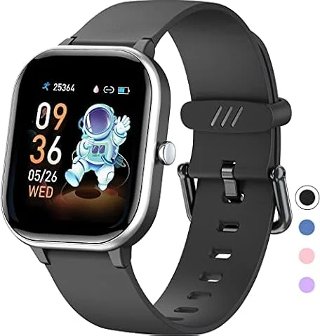 HENGTO Fitness Tracker für Kinder, IP68 wasserdichter Aktivitäts Tracker, Schrittzähler, Herzfrequenzmesser, 19 Sport Gesundheitsmodi, tolles Kindergeschenk für Teenager