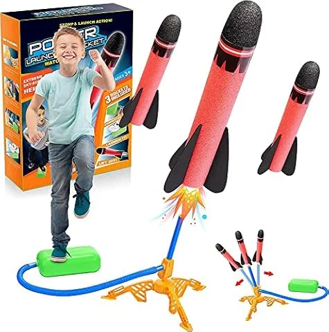 Outdoor Spielzeug ab 3 4 5 6 7 8 Jahre Junge, Raketen Spielzeuge für Kinder Geschenke Junge Outdoor Spiele für Kinder Geschenk Mädchen 3-9 Jahre Spielzeuge für Draußen Gartenspiele Rakete Spielzeugs