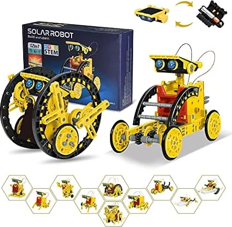 Solar Roboter Spielzeug ab 8 Jahre,OMWay 12-in-1 STEM Experimente für Kinder Alter 9 10 11 12,Konstruktionsspielzeug Bausatz,Geschenke Spielzeug für 13 14 Jährige Junge Mädchen