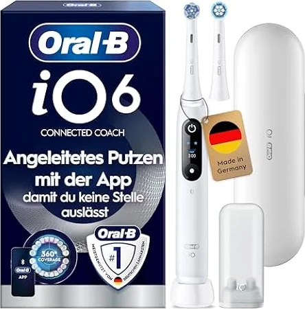 Oral-B iO Series 6 Elektrische Zahnbürste, Weiß