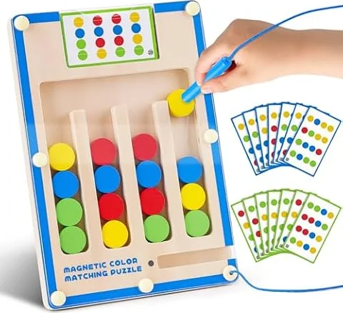 Montessori Spielzeug ab 3 4 5 Jahre - Magnetspiel Labyrinth Activity Spiel
