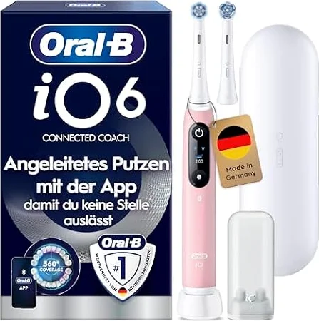 Oral-B iO Series 6 Elektrische Zahnbürste, Rosa