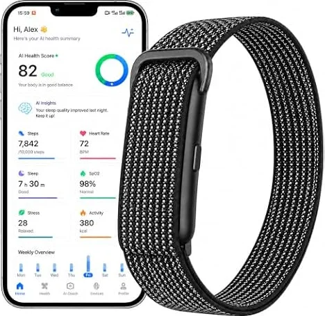Fitness Tracker ohne Display Damen Herren Mit 176+ Sportmodi Akku +45 Tage