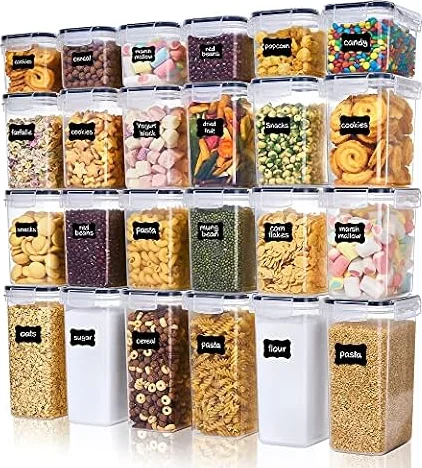 Vtopmart Set of 24 Vorratsdosen mit Deckel Luftdicht 33.6 L